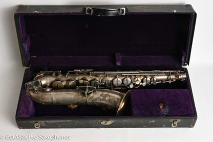 Buescher True Tone C Melody Saxophone Original Silver Old Pads 117561