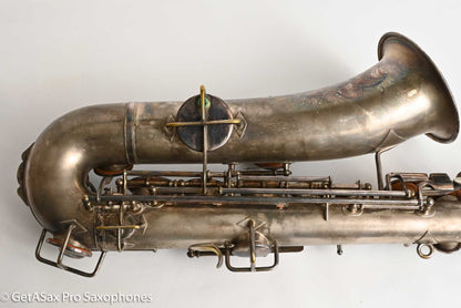 Buescher True Tone C Melody Saxophone Original Silver Old Pads 117561