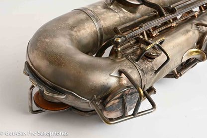 Buescher True Tone C Melody Saxophone Original Silver Old Pads 117561