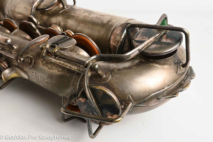 Buescher True Tone C Melody Saxophone Original Silver Old Pads 117561