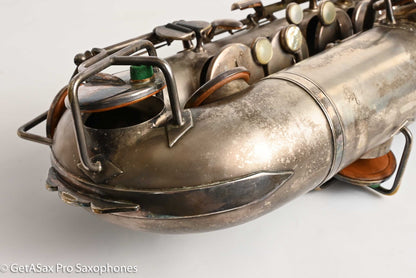 Buescher True Tone C Melody Saxophone Original Silver Old Pads 117561