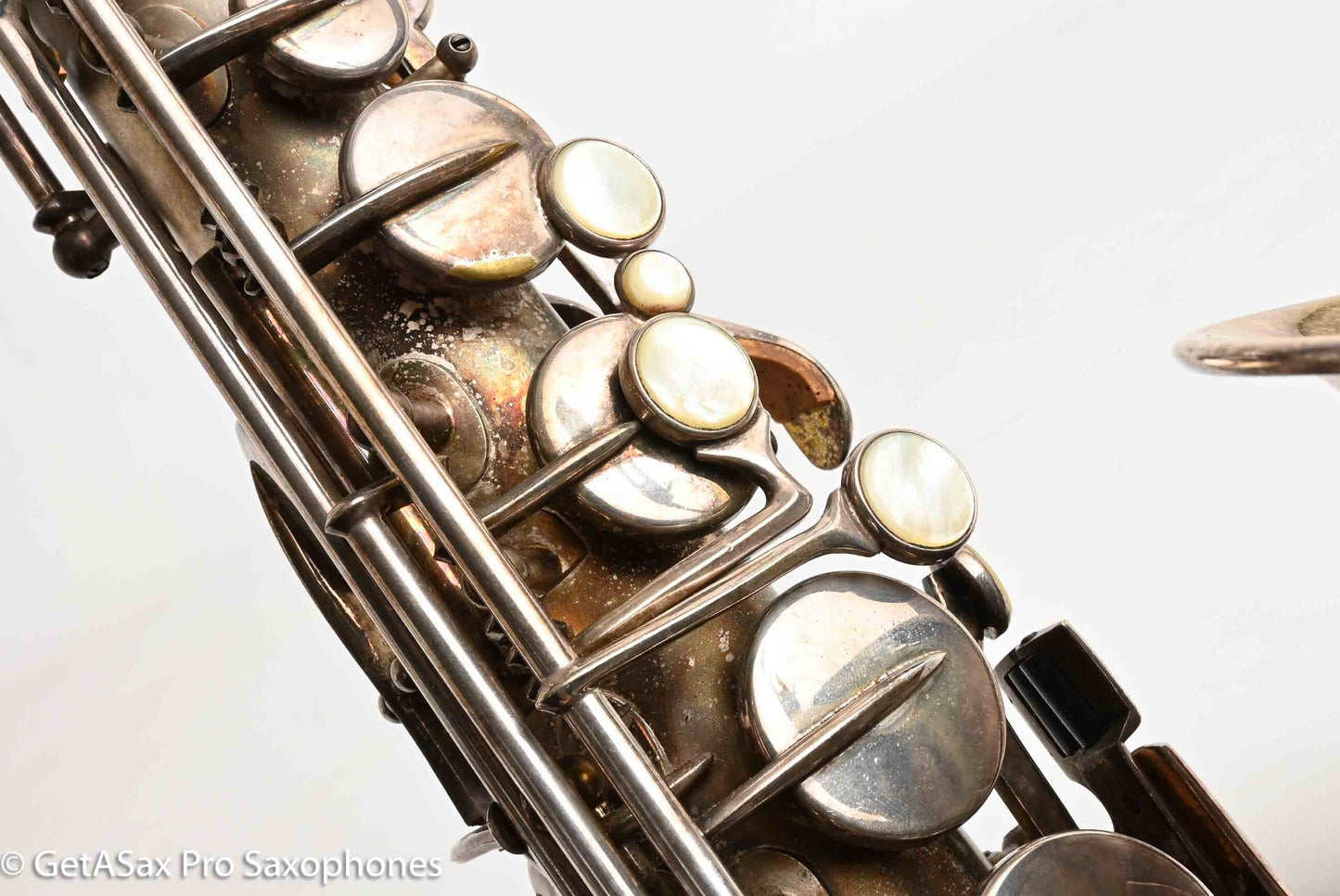 Buescher True Tone C Melody Saxophone Original Silver Old Pads 117561