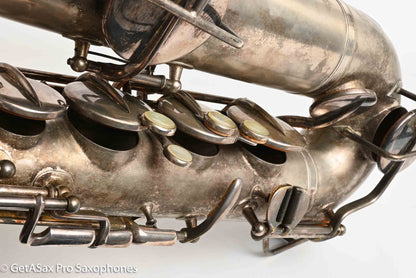 Buescher True Tone C Melody Saxophone Original Silver Old Pads 117561
