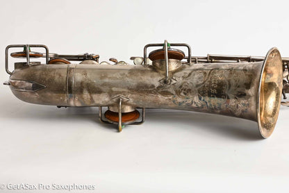 Buescher True Tone C Melody Saxophone Original Silver Old Pads 117561