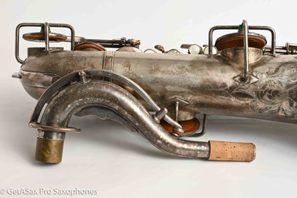 Buescher True Tone C Melody Saxophone Original Silver Old Pads 117561