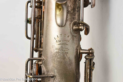 Buescher True Tone C Melody Saxophone Original Silver Old Pads 117561