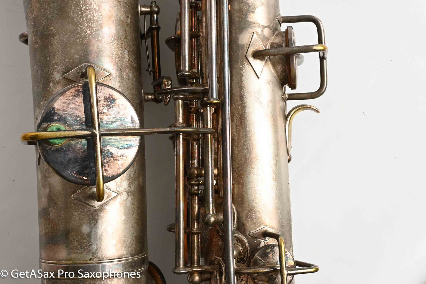 Buescher True Tone C Melody Saxophone Original Silver Old Pads 117561