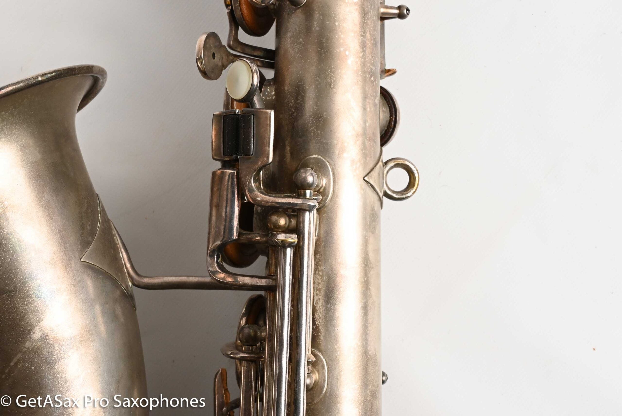 Buescher True Tone C Melody Saxophone Original Silver Old Pads