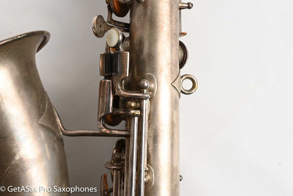 Buescher True Tone C Melody Saxophone Original Silver Old Pads 117561