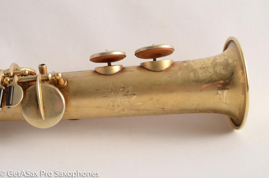 Buescher True Tone C Soprano Rare Original Gold Plate! Old Pads 86473