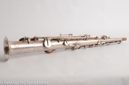 Buescher True Tone C Soprano Original Silver Very Good Condition 140769
