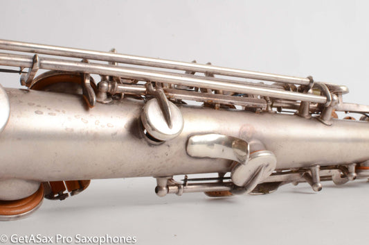 Buescher True Tone C Soprano Original Silver Very Good Condition 140769