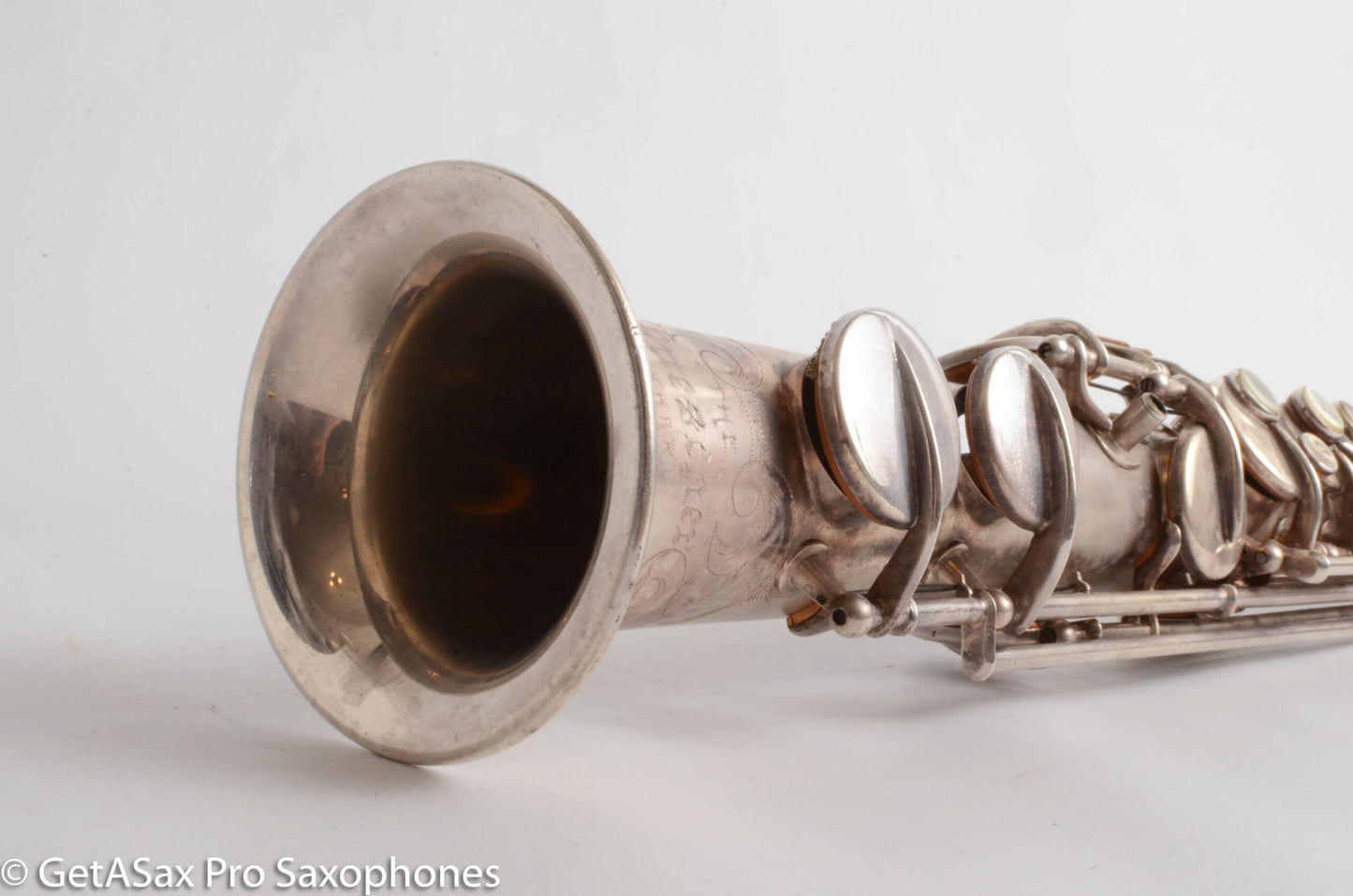 Buescher True Tone C Soprano Original Silver Very Good Condition 140769