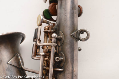 Buescher True Tone Curved Soprano High F Original Silver Excellent Condition 215581