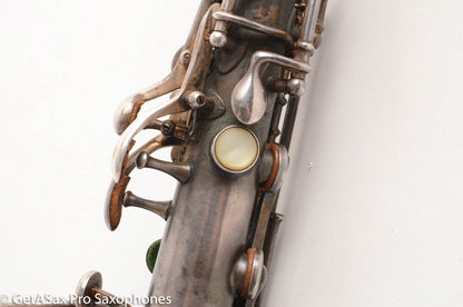 Buescher True Tone Curved Soprano High F Original Silver Excellent Condition 215581