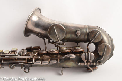 Buescher True Tone Curved Soprano High F Original Silver Excellent Condition 215581