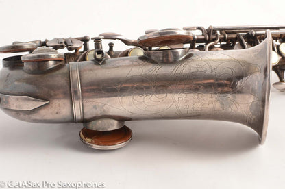 Buescher True Tone Curved Soprano High F Original Silver Excellent Condition 215581