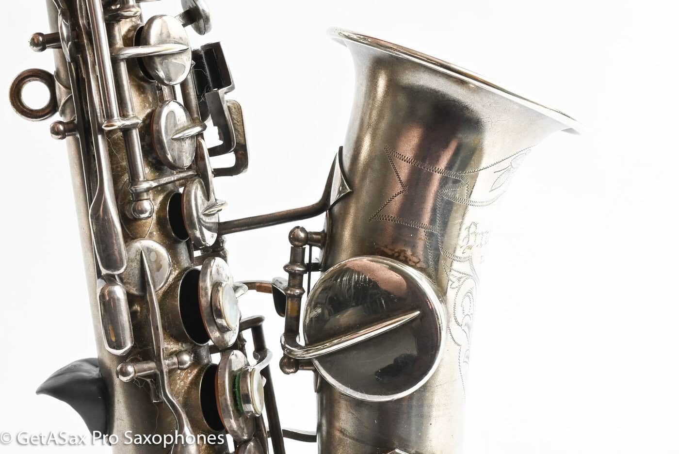 Buescher True Tone Curved Soprano Plays Great! High Eb 2 Cases 94387