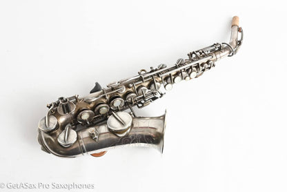 Buescher True Tone Curved Soprano Plays Great! High Eb 2 Cases 94387