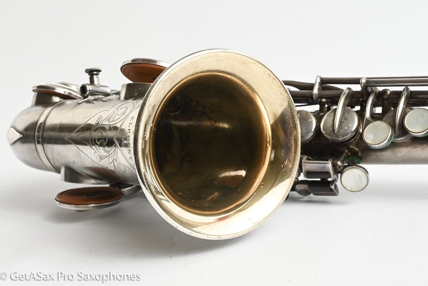 Buescher True Tone Curved Soprano Plays Great! High Eb 2 Cases 94387