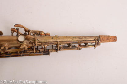 Buescher True Tone Original Gold Plate Bb Soprano Saxophone 131668