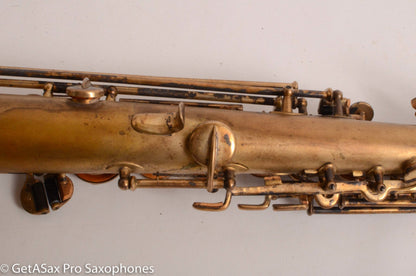 Buescher True Tone Original Gold Plate Bb Soprano Saxophone 131668