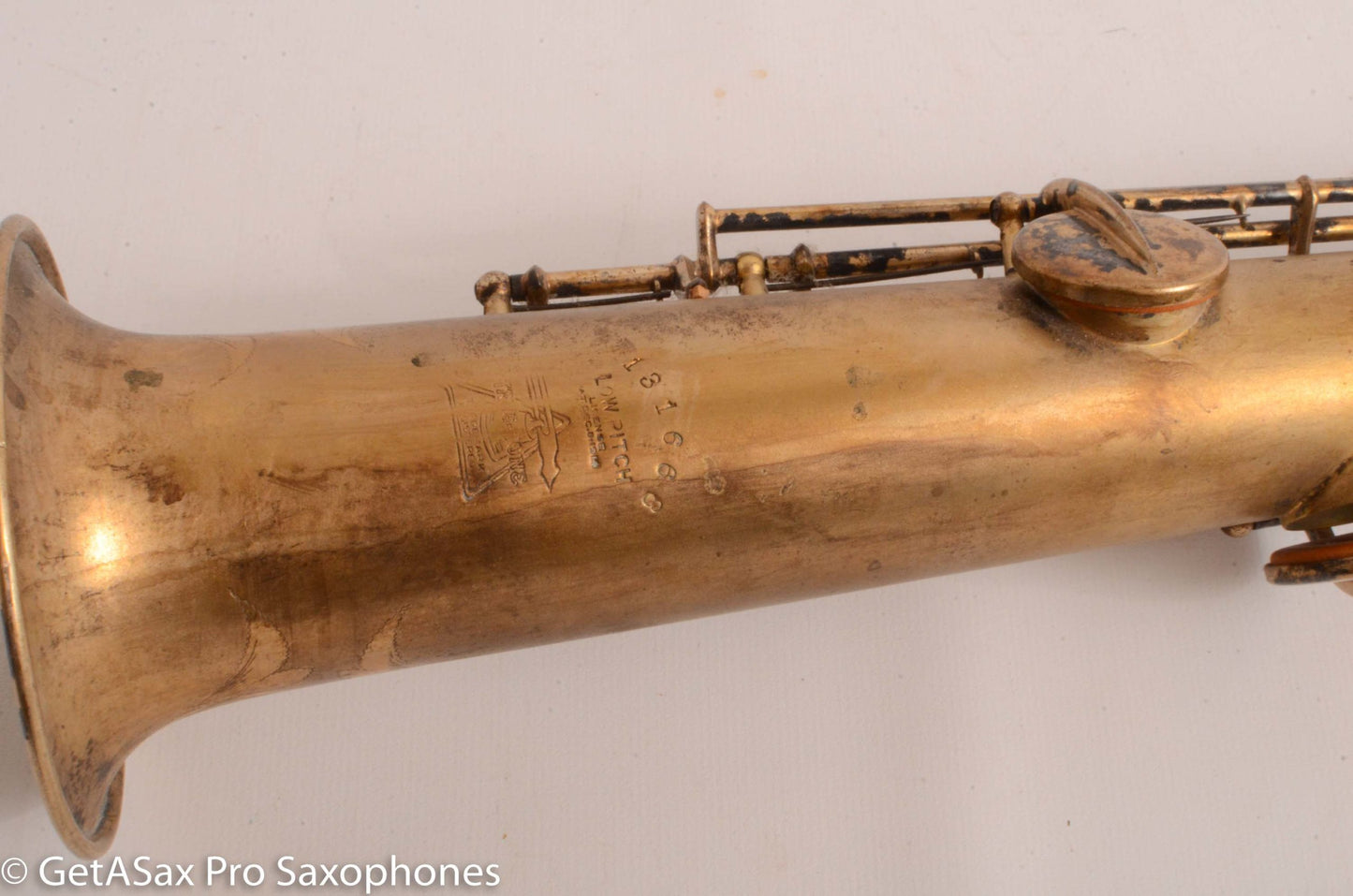 Buescher True Tone Original Gold Plate Bb Soprano Saxophone 131668