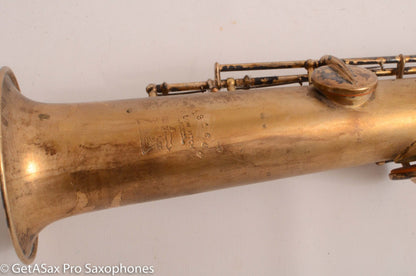 Buescher True Tone Original Gold Plate Bb Soprano Saxophone 131668