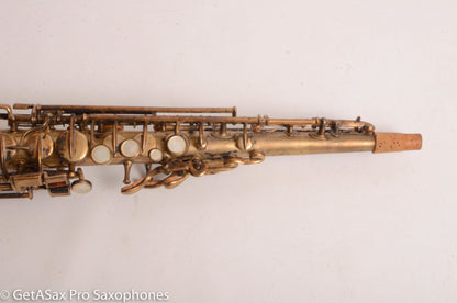 Buescher True Tone Original Gold Plate Bb Soprano Saxophone 131668