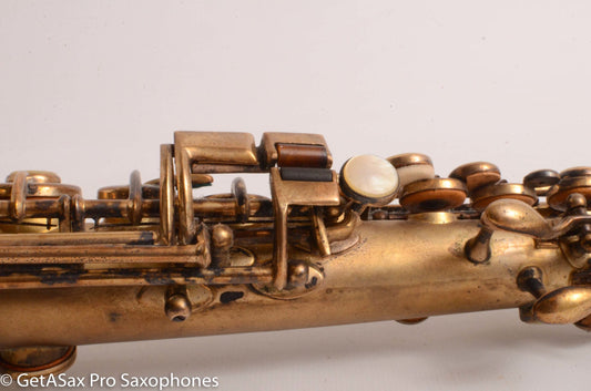 Buescher True Tone Original Gold Plate Bb Soprano Saxophone 131668