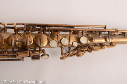 Buescher True Tone Original Gold Plate Bb Soprano Saxophone 131668