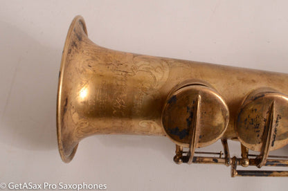 Buescher True Tone Original Gold Plate Bb Soprano Saxophone 131668