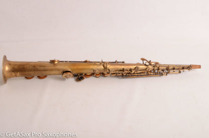 Buescher True Tone Original Gold Plate Bb Soprano Saxophone 131668