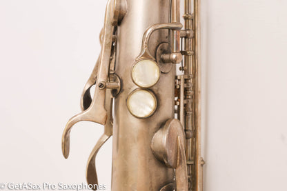 Buescher True Tone Series IV Tenor Saxophone Original Silver Plate 237689