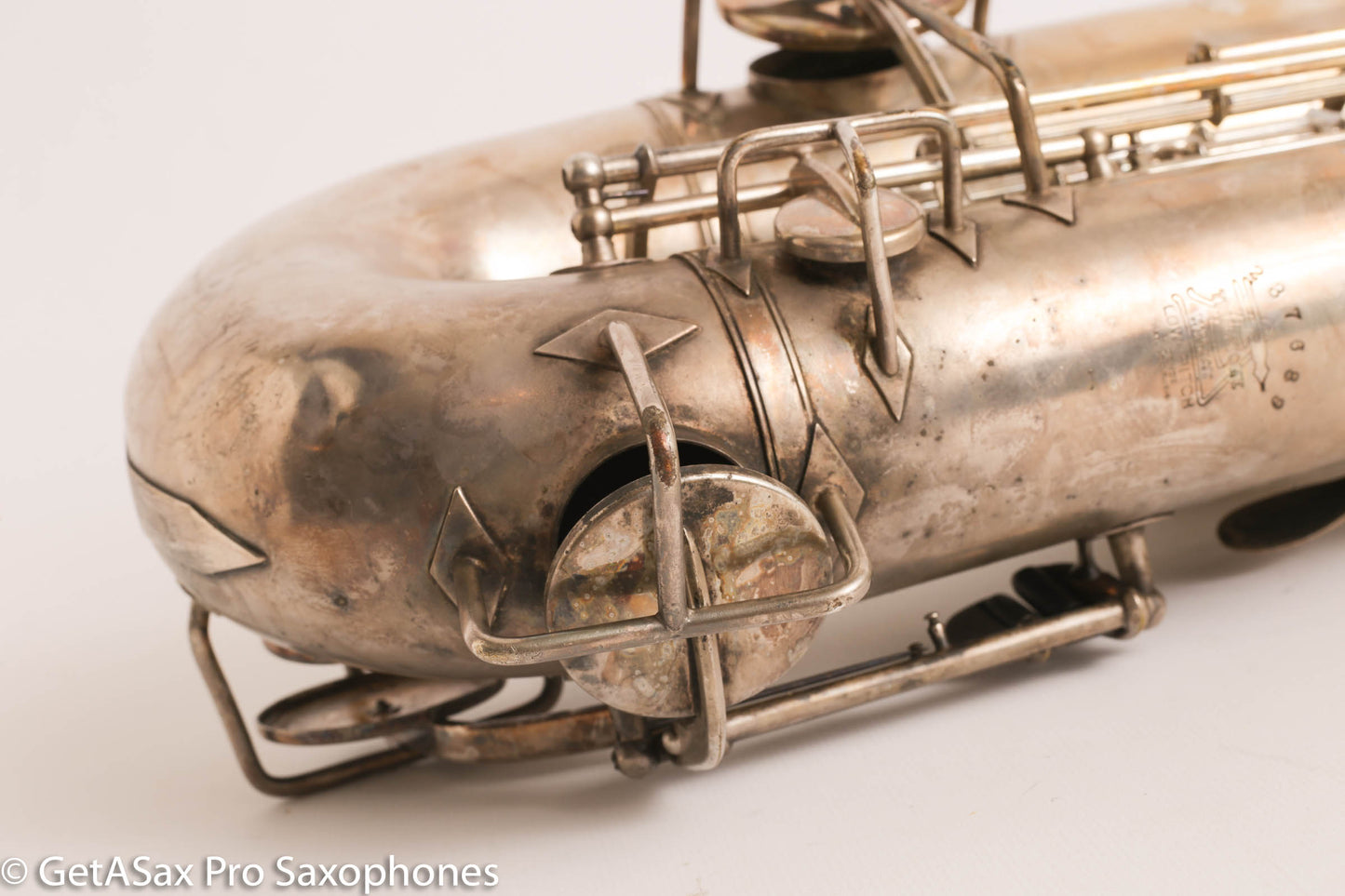 Buescher True Tone Series IV Tenor Saxophone Original Silver Plate 237689