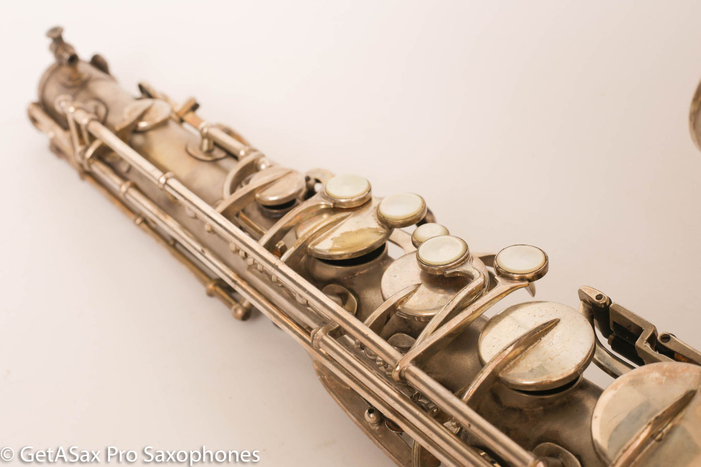 Buescher True Tone Series IV Tenor Saxophone Original Silver Plate 237689