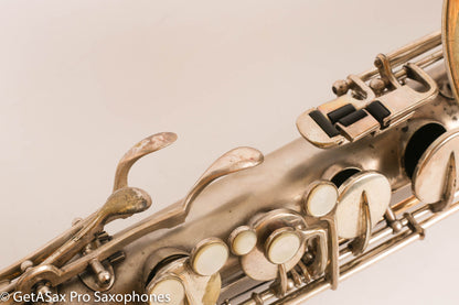 Buescher True Tone Series IV Tenor Saxophone Original Silver Plate 237689