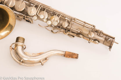 Buescher True Tone Series IV Tenor Saxophone Original Silver Plate 237689