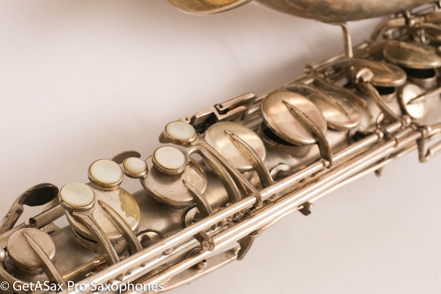 Buescher True Tone Series IV Tenor Saxophone Original Silver Plate 237689