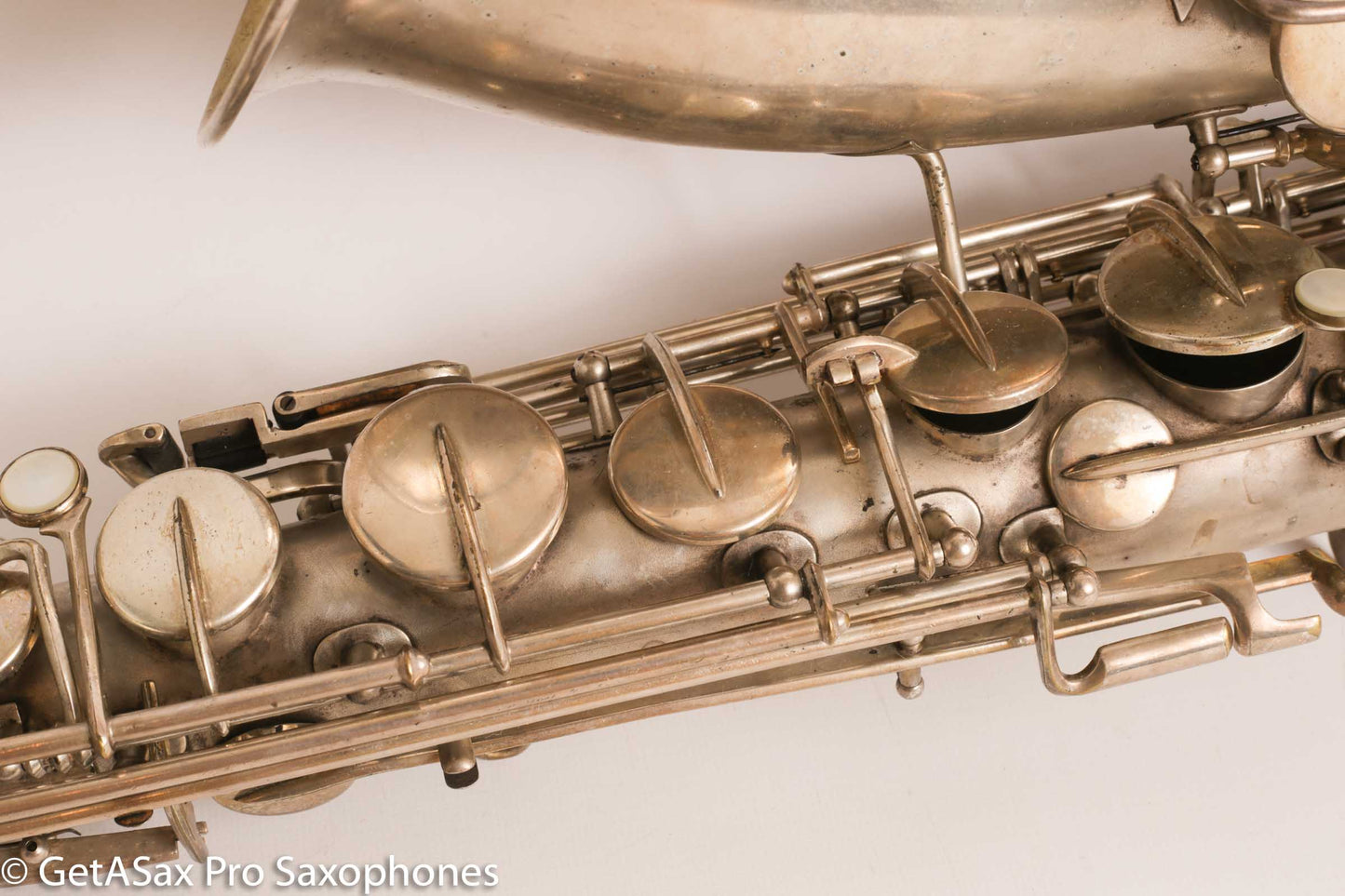 Buescher True Tone Series IV Tenor Saxophone Original Silver Plate 237689