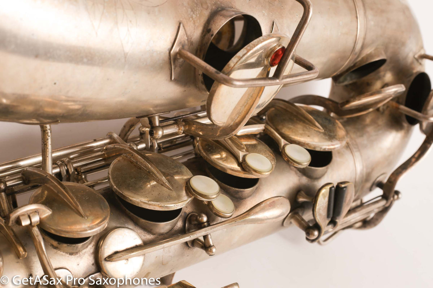 Buescher True Tone Series IV Tenor Saxophone Original Silver Plate 237689