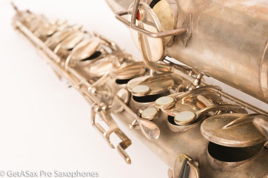 Buescher True Tone Series IV Tenor Saxophone Original Silver Plate 237689