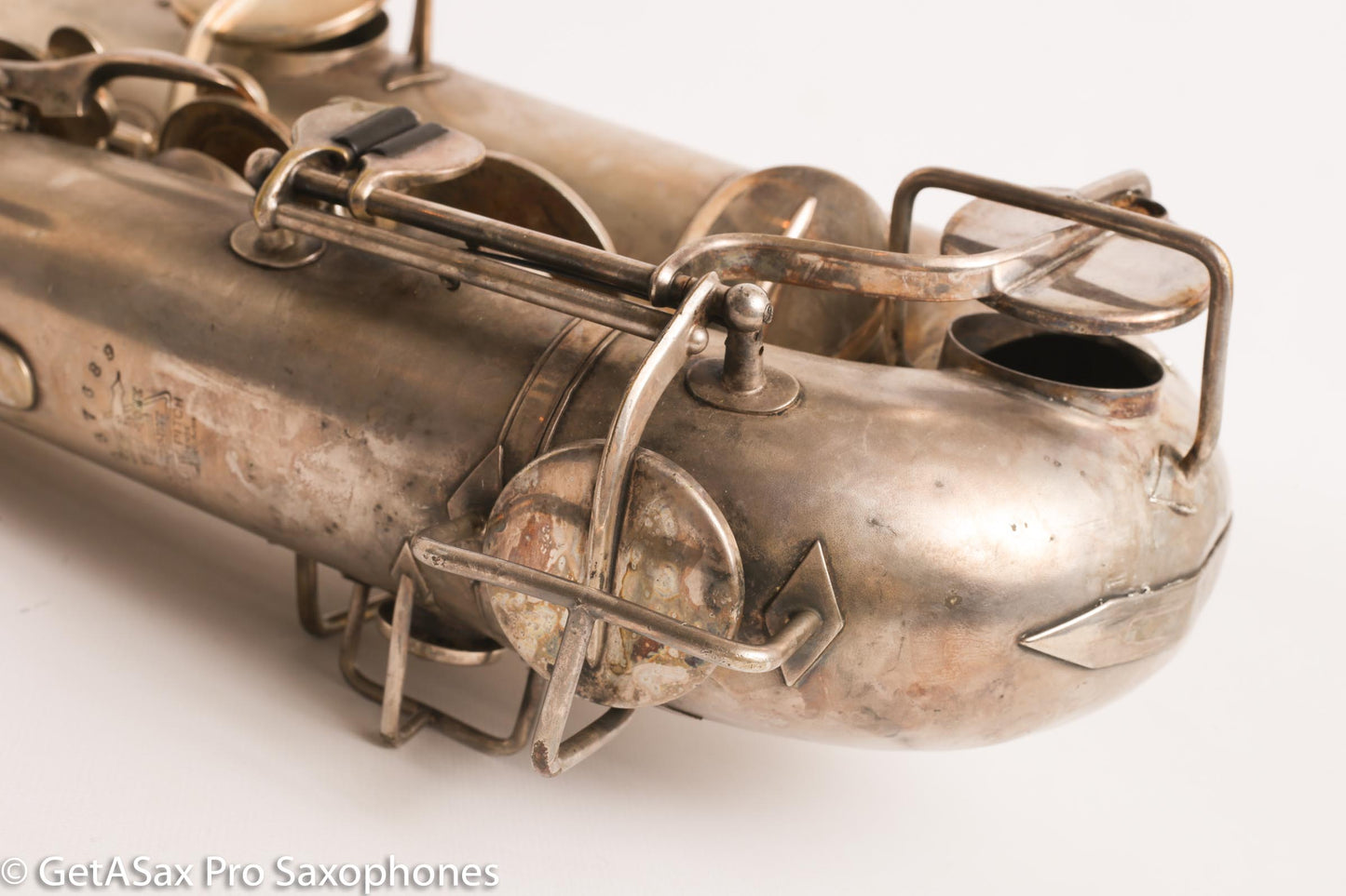 Buescher True Tone Series IV Tenor Saxophone Original Silver Plate 237689