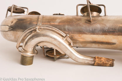 Buescher True Tone Series IV Tenor Saxophone Original Silver Plate 237689