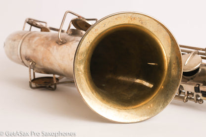 Buescher True Tone Series IV Tenor Saxophone Original Silver Plate 237689