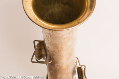 Buescher True Tone Series IV Tenor Saxophone Original Silver Plate 237689