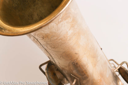 Buescher True Tone Series IV Tenor Saxophone Original Silver Plate 237689