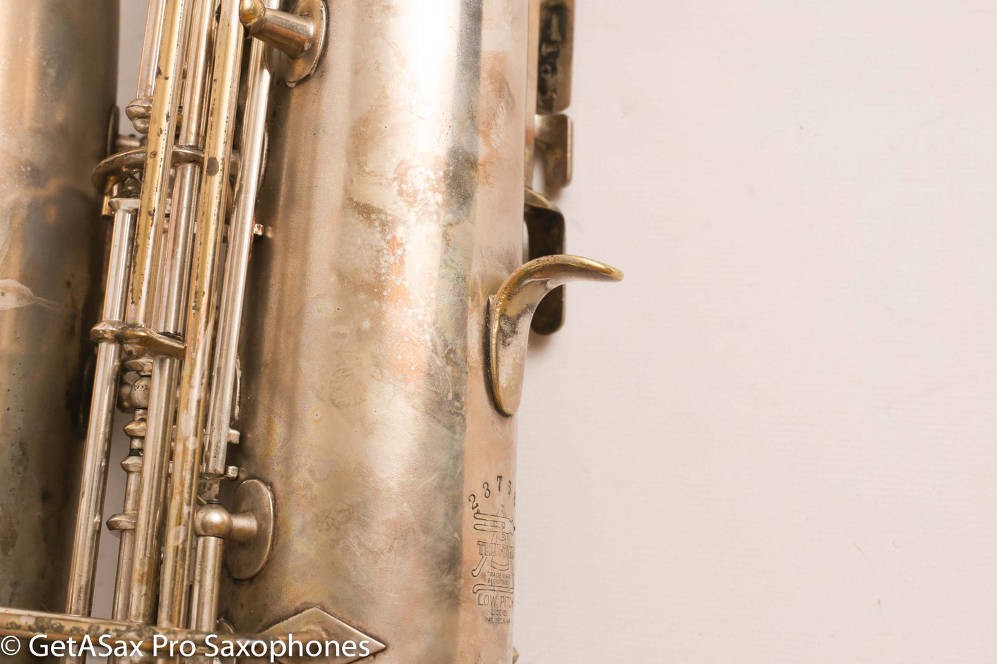 Buescher True Tone Series IV Tenor Saxophone Original Silver Plate 237689
