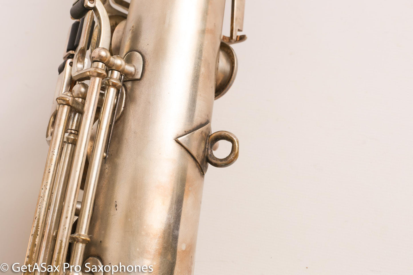 Buescher True Tone Series IV Tenor Saxophone Original Silver Plate 237689