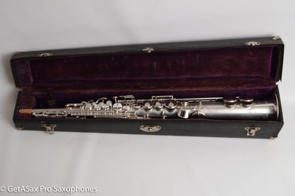 Buescher True Tone Soprano Gorgeous Original Silver Overhauled 189327